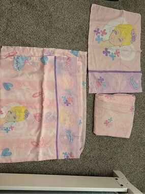 Barbie Pink and Purple Kids Bedding Pillowcase & Flat Sheet Set